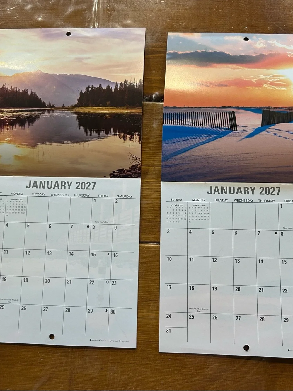 2027 Small 12 month Calendars Lot of 2